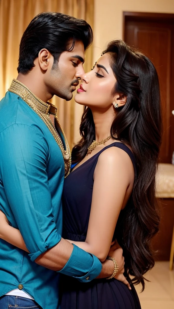 Couple kiss kiye huye Hain mast mein hue hain