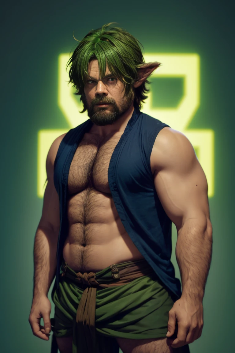 short yoda with a full head of shaggy thick hair