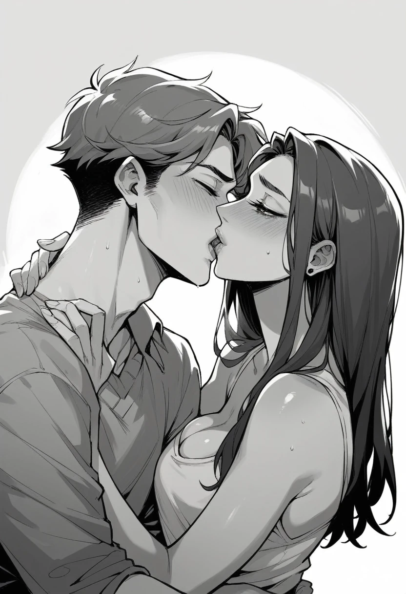 Lip kiss couple