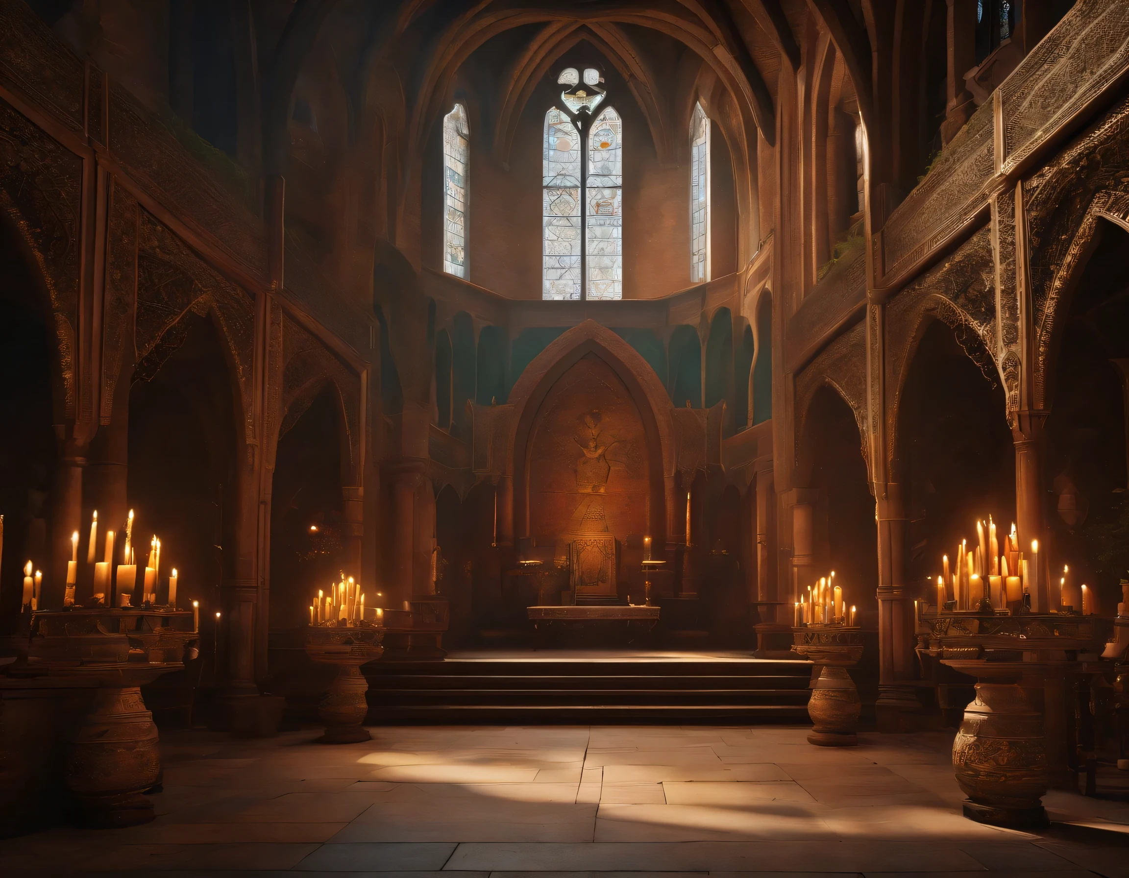 Medieval court decoration