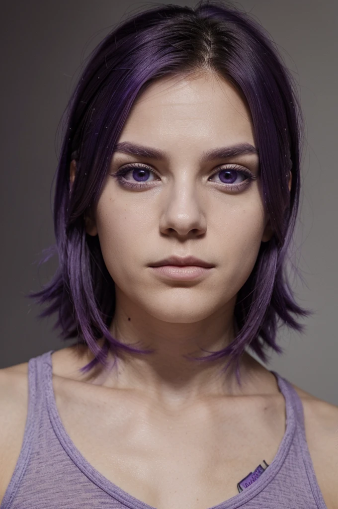 passport photo, emo girl, coloured hair, beautiful, athletic, ultra hd