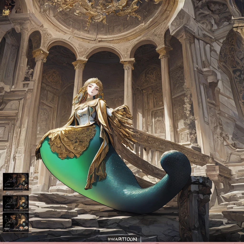 Creating an 8K UHD digital image of the majestic Hera Marbles. The sculpture shows Hera's majesty and majestic expression., (Dark),Sculpt your hair into elaborate hairstyles. She wears a majestic marble cloak and wields the Sword of Zeus. Zeus' The sword is made of heavenly gold,Emits a golden glow, The blade bears a sacred inscription,sparkling. The hilt is decorated with small rays and lightning., It symbolizes his supreme power. Electric sparks dance around the sculpture, Emphasizes His Rule over Heaven. knight'The dormitory is luxurious, It has a four-poster bed.,Furnished with blue and gold velvet curtains. The floor is covered with gorgeous carpets, Fireplace makes the environment warm. Elegant furniture and large windows,Enjoy the stunning views. The image should capture the tranquility and comfort of the bedroom, destacando a escultura de Hera e a Espada de Zeus.