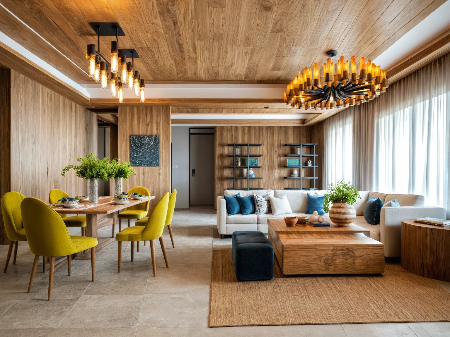 Raw photo, Masterpiece, high quality, best quality, authentic, super detail,
((Rustic Farmhouse)),
Evokes a sense of warmth, comfort, and nostalgia, Think exposed beams, ((natural textures)), and ((furniture with a vintage)) or handcrafted feel,
This style utilizes a warm and inviting palette with creams, beiges, and light browns as the base, Accents of green, blue, or red can be used to bring in a touch of color reminiscent of nature, Natural materials like wood and stone are heavily featured,