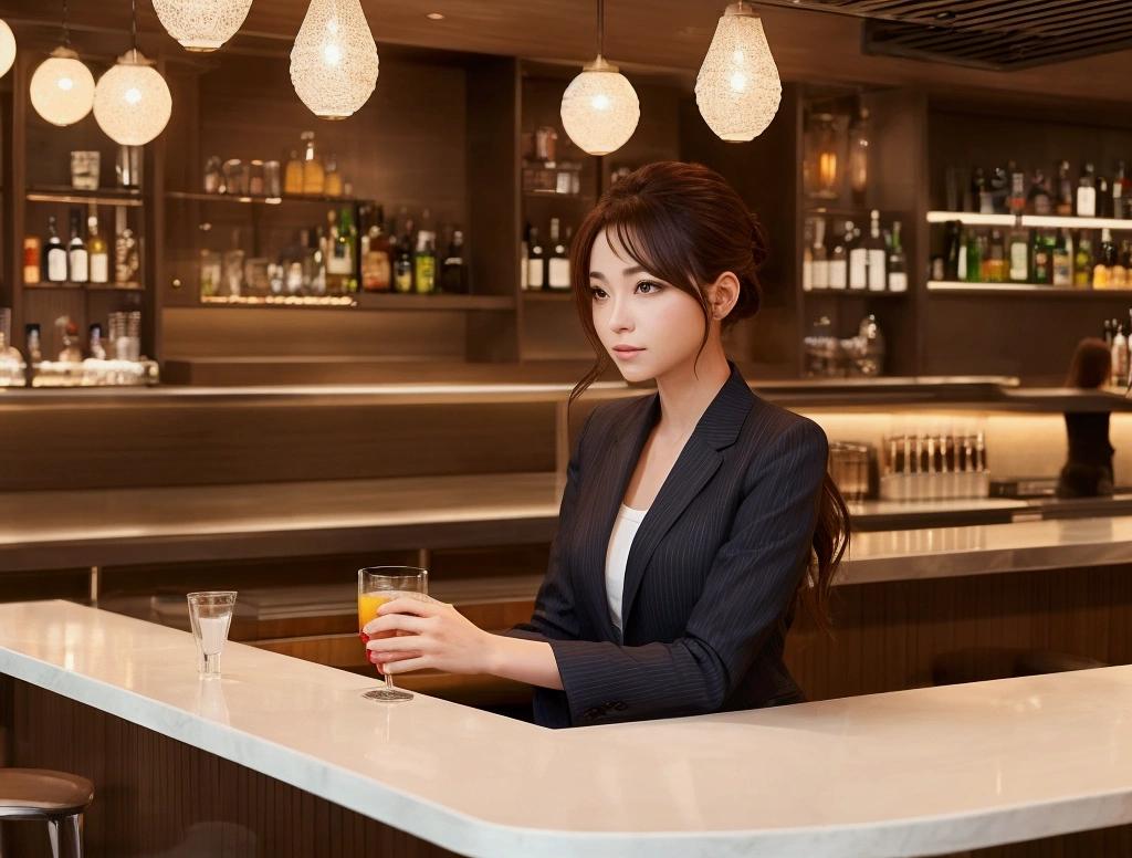 1women, solo, from above, extreme wide shot, Standard lens, in bar,Various colored bottles lined up on the counter,indirect lighting,bottles,Lounges, dark bars,Cocktail,bar counter,luster, Retro fashions, BREAK
sidelighting, wallpaper,