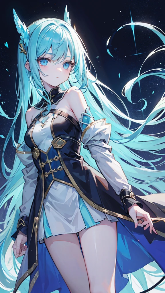 Lyria is an enchanting young girl, around 8 years old, with a unique and mysterious presence. Her long, jet-black hair falls softly down her back, and her bright blue eyes shine with intelligence and curiosity. Despite her small and agile frame often leading others to underestimate her, Lyria is resilient and determined. Her pale skin contrasts strikingly with her dark hair, and she usually wears simple, practical clothing that allows for freedom of movement—vital for her adventurous life. As a demon disguised by Elara to appear human, Lyria possesses extraordinary physical and magical abilities, though she is not yet fully aware of her potential. Elara, who gave her the surname "Endfield" as a sign of love and protection, teaches her magic and basic sword techniques, in which Lyria shows remarkable talent. Adaptable and quick to learn, Lyria's cheerful and curious nature belies her mysterious past. Her unyielding spirit and close bond with Elara drive her to see the positive in everything, making her ready to face any challenges ahead with courage and determination.