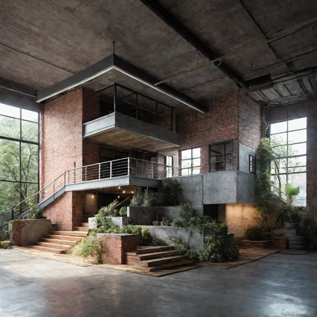Industrial, Exposed brick walls, concrete elements, metal accents, large windows, and open floor plans,
Draws inspiration from raw, unfinished spaces like warehouses or lofts,
Those who appreciate a bold and edgy aesthetic with a touch of urban grit,