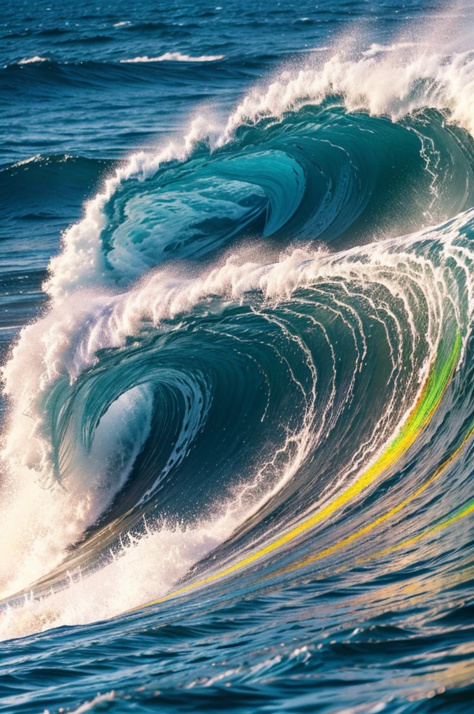 Colourful waves 