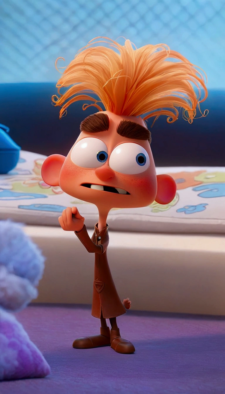 a close-up of a cartoon character with a remote control, depicted as a pixar character, as a pixar character, cute pixar character, pixar character, pixar coronavirus movie, pixar bright macro view, frame from pixar film, movie character, anato finstark. pixar, pixar movie screenshot, cute pixar character design, disney pixar movie still, animated film still