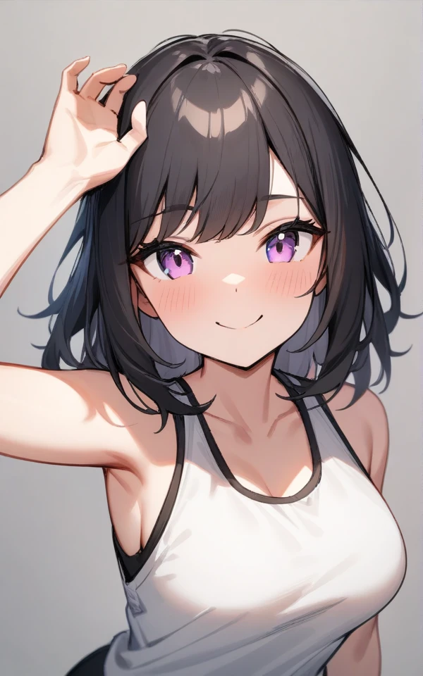 (masterpiece),(Highest quality),(Very detailed),(Best illustrations),(Best Shadow),Natural Light,(Detailed Background),(so beautiful)(masterpiece),(Highest quality),(Very detailed),(Best illustrations),(Best Shadow),(Detailed Background),(so beautiful), masterpiece, Highest quality, High resolution,,(masterpiece1.5),super high quality, Super detailed,Perfect drawing,girl(8k、Highest quality、Highest quality、masterpiece)、Detailed face、One Woman、 Black Hair、short hair、Twin tails、Look down on me、Wicked Smile、((Grin))、((White camisole))、((Blue Skirt))、