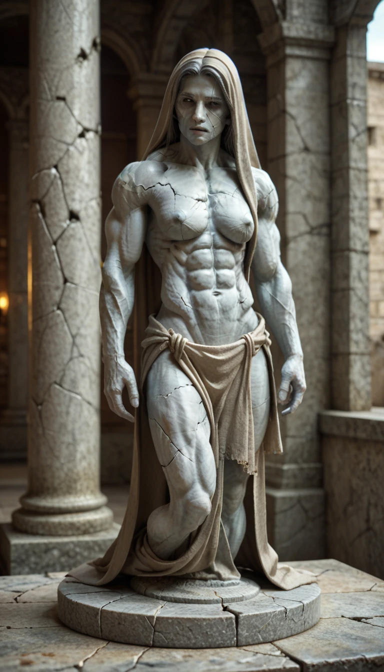 (zPDXL2), score_9, score_8_up, score_7_up, source_anime, 2d, 

1girl, masterpiece, red_cloth, grey marble, sculpture_golem, 1 girl, solo, likeness, marble_cracked_skin, marble cracked, cracks, woman ,marble statue, full body, realistic portrait, symmetrical, strong, muscle, big_boobs, intricate drawing, highly detailed, fluid, sharp focus, pale grey skin ((better quality)) ((better face)) (better quality)

AissistXLv2, unaestheticXL_bp5, SimplePositiveXLv2, zPDXL2 PonyXLV6_Scores