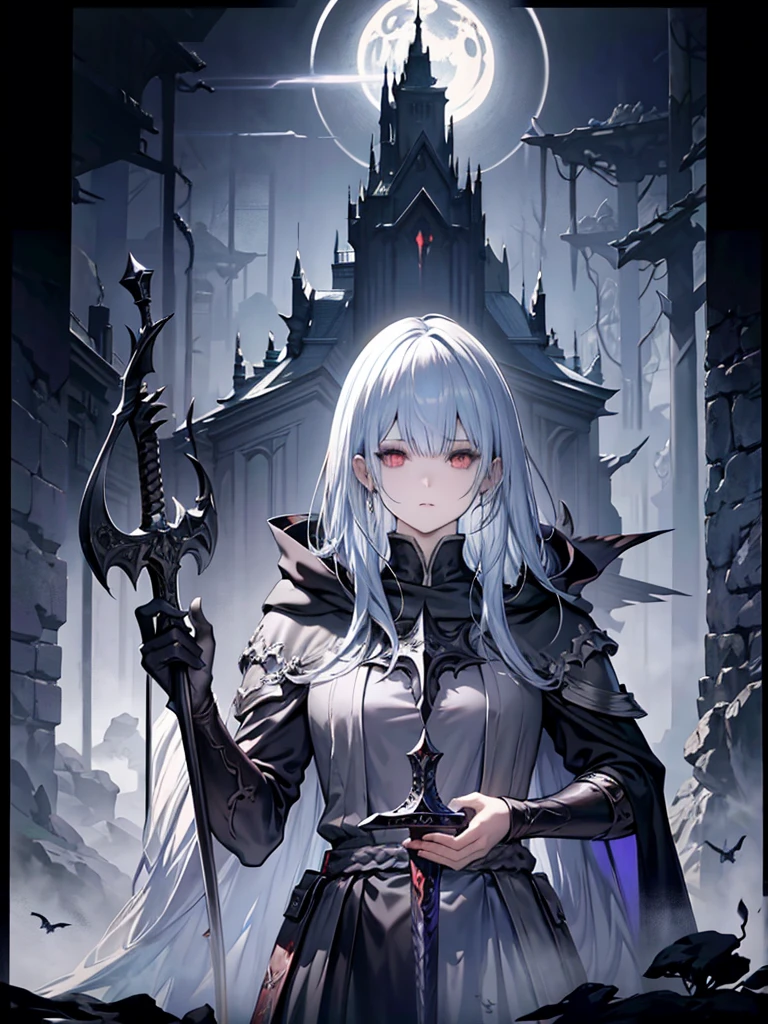 arafed image of a man in a cloak and a sword, berserk art style, dark fantasy style art, an ominous fantasy illustration, by Yang J, dark fantasy style, in style of dark fantasy art, dark fantasy illustration, dark fantasy concept art, epic fantasy digital art style, dark fantasy artwork, dark concept art, guillem h. pongiluppi
