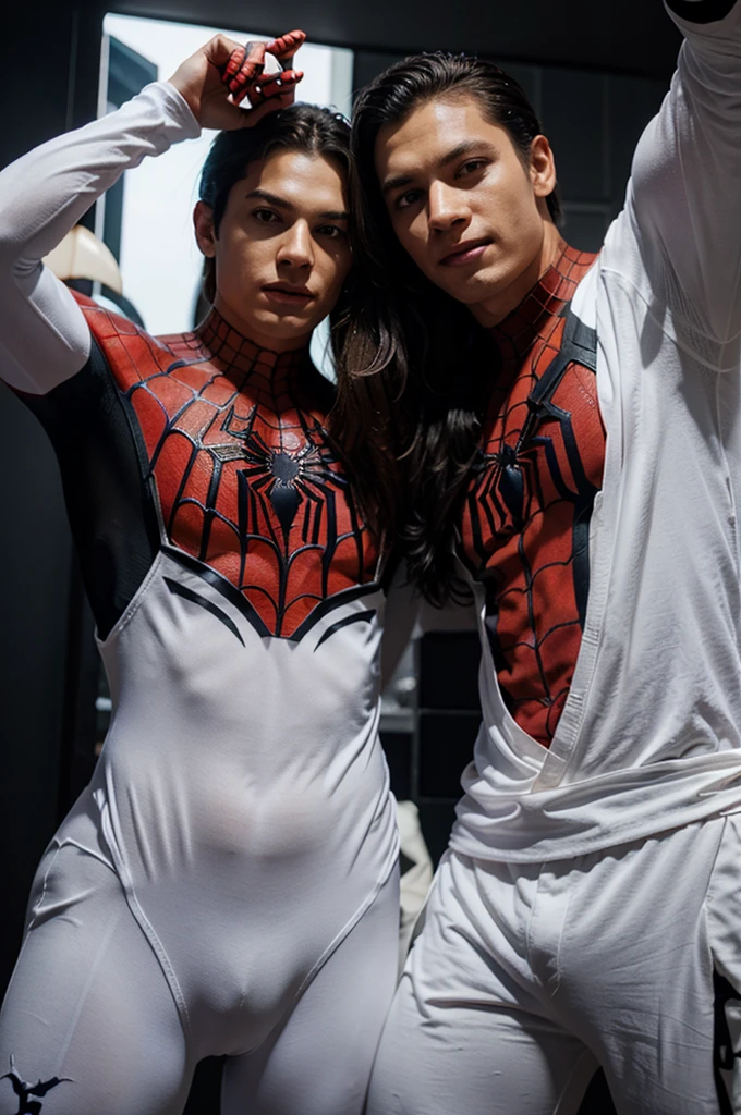 Spider man and white tiger 