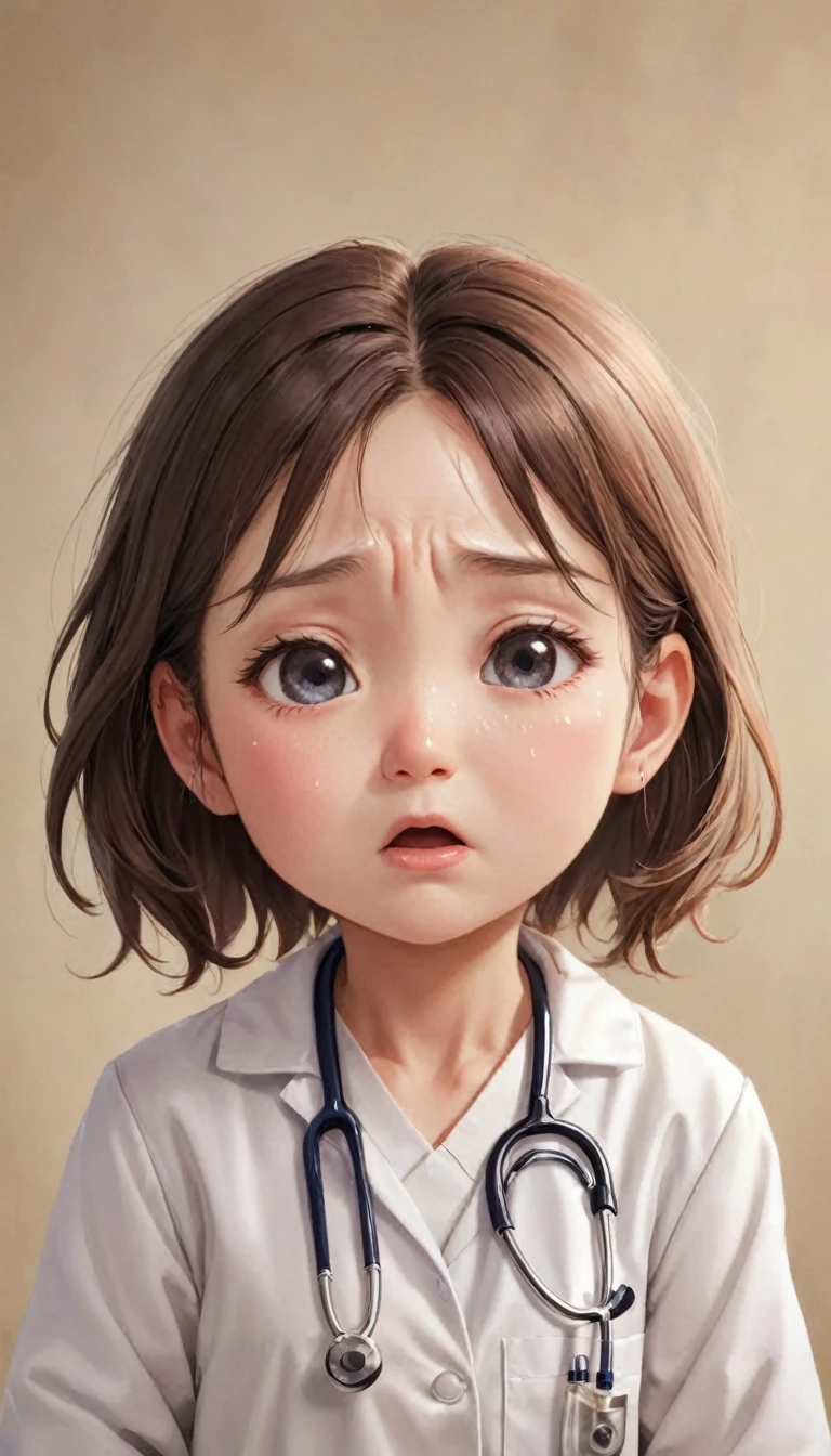 Crying face、tears、small, かわいいto be bornき物, Wearing a doctor's white coat、 whole body,small , Falling, Costume, Operating Room、 Fantasy art, Exquisite detail, Jean-Baptiste Monge Style, office、Alan Lee Style, Anthropomorphic, Fat, Black cat with big red eyes, Movie Scenes, Dramatic shot angles, , Realistic, to be born々Stunning cinematic photorealism, Action Portrait, 8k, detailed, Full Frame、defeat、Falling
