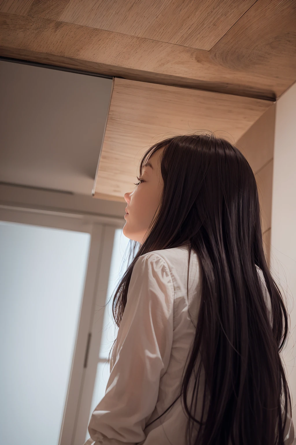 girl watching ceiling