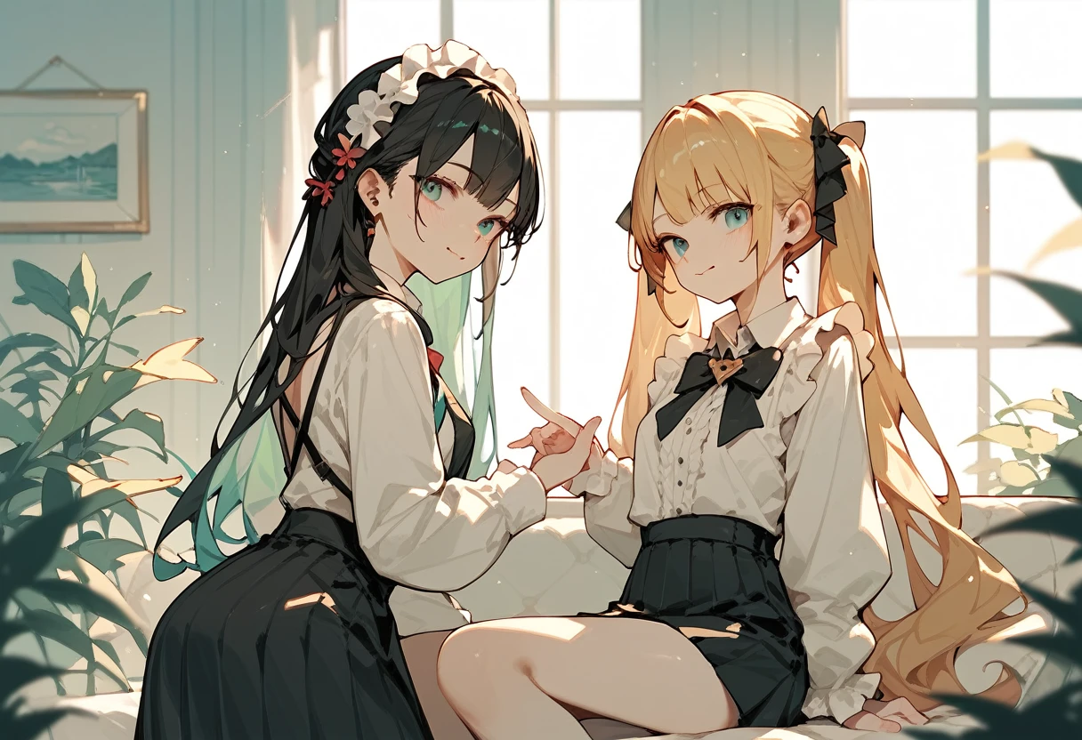 2 girls