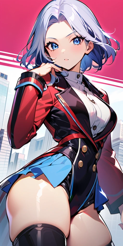 ((Highest quality、masterpiece、Anime Style、Highest quality、High resolution、8k、detailed、ultra-detailed:1.3))、Long legs、Sharp focus:1.2, Beautiful woman with perfect figure:1.4、(smile:1.2), double eyelid、30-year-old woman、Sexy pose、((((Shut your mouth.、One Woman、ワンピース:1.5)))),The background is tokyo