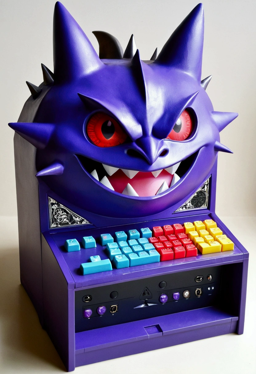 (dslr, cinematic, score_8_up:1.5), ((Midna)), orange_hair, dark and grey skin, mask, shortstack, solo, sitting behind desk, office, business attire, keyboard, monitor, turning, looking_back, open_blouse, cleavage,