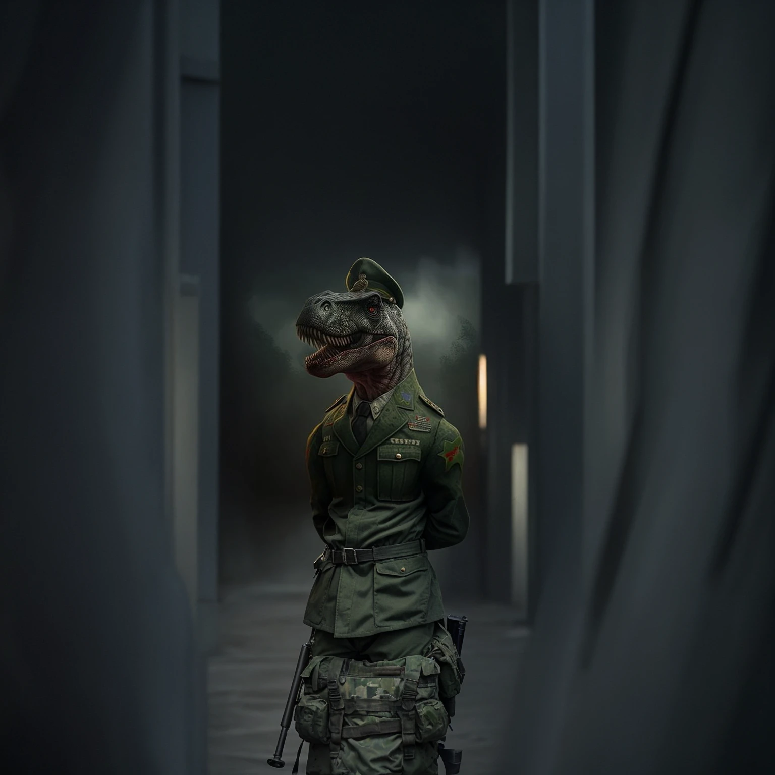 Wear a military uniform and be a soldier behind it.