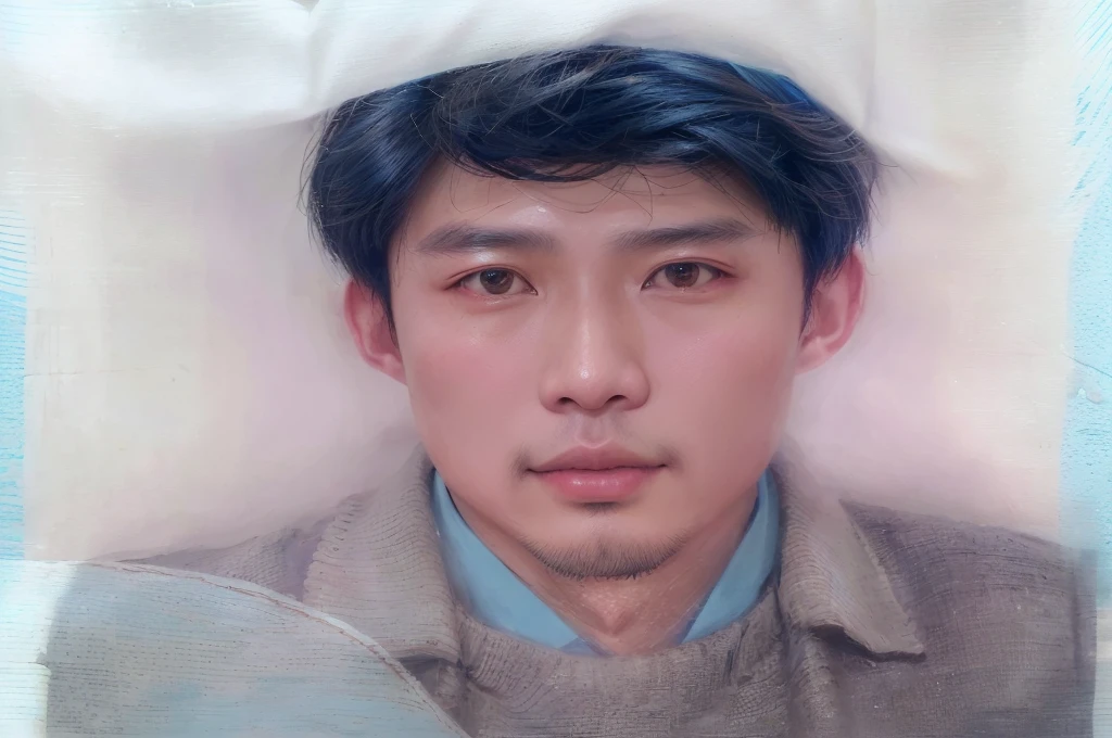 there is a man with a brown shirt and a blue shirt, phong yintion j - jiang geping, dzung phung dinh, thawan duchanee, xiang duan, nivanh chanthara, inspired by Zhang Kechun, bao pham, guangjian huang, (38 years old), asian male, hoang long ly