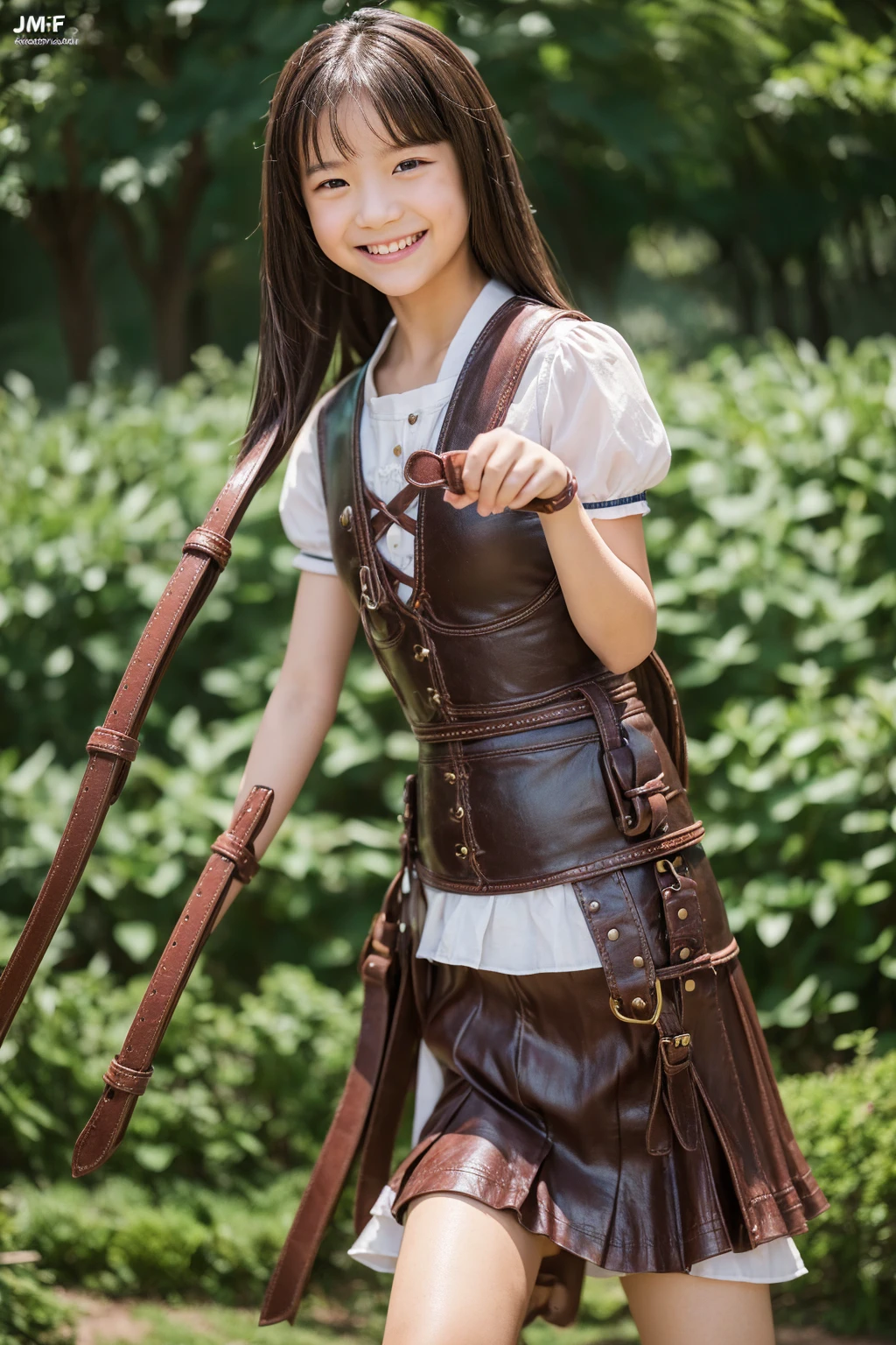 (((Pixel Perfect,Perfect in every detail))), whipを手に持っている,A girl around 15 years old,smile,,NSWF,lovely,Leather whip,whip,長いwhip,cinematic,4K