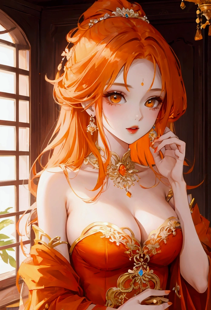 sexy girl, orange hair