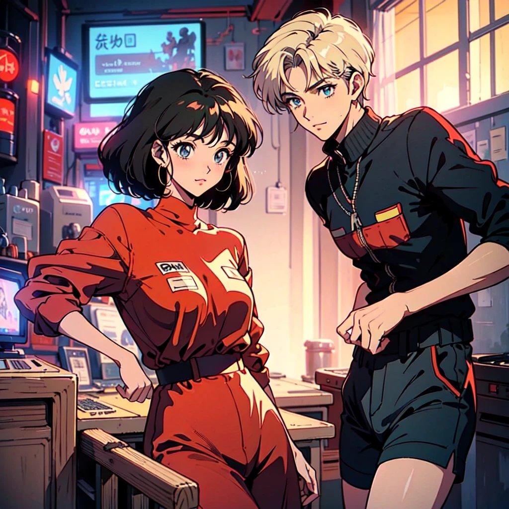 City poster with a retro 80s feel、Imagine the album cover。With the highest quality anime illustrations、There is one blonde girl with short hair.。Her eyes shine blue、Dressed in rapper style clothing、I'm wearing headphones。
The image is in a dynamic pose.、Drawn from a novel angle。Created in high definition like 4K、Creates the feeling of being in a dark room。The room was lit by blue lights.、It has a fantastic atmosphere。The room is a small space like a 1K.、The window offers a view of downtown Shinjuku.。
This work depicts a night city enveloped in neon lights.、This will be a record that allows you to fully enjoy the charm of city pop.。