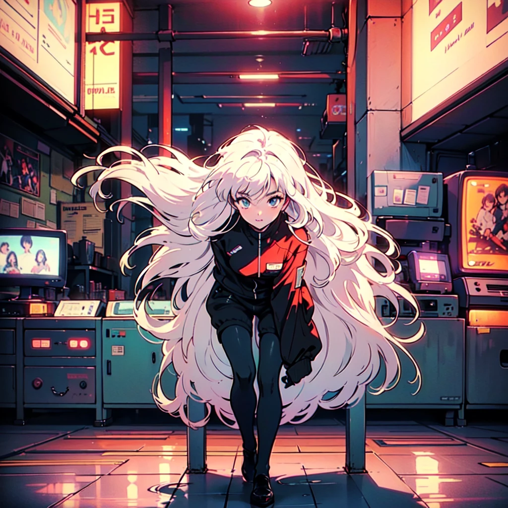 A city pop poster with a retro 80s feel、Imagine the album cover。With the highest quality anime illustrations、There is one blonde girl with short hair.。Her eyes shine blue、Dressed in rapper style clothing、He has a blue rose tattoo on his neck.、I'm wearing headphones。
The image is in a dynamic pose.、Drawn from a novel angle。Created in high definition like 4K、Creates the feeling of being in a dark room。The room was lit by blue lights.、It has a fantastic atmosphere。The room is a small space like a 1K.、The window offers a view of downtown Shinjuku.。
This work depicts a night city enveloped in neon lights.、This will be a record that allows you to fully enjoy the charm of city pop.。