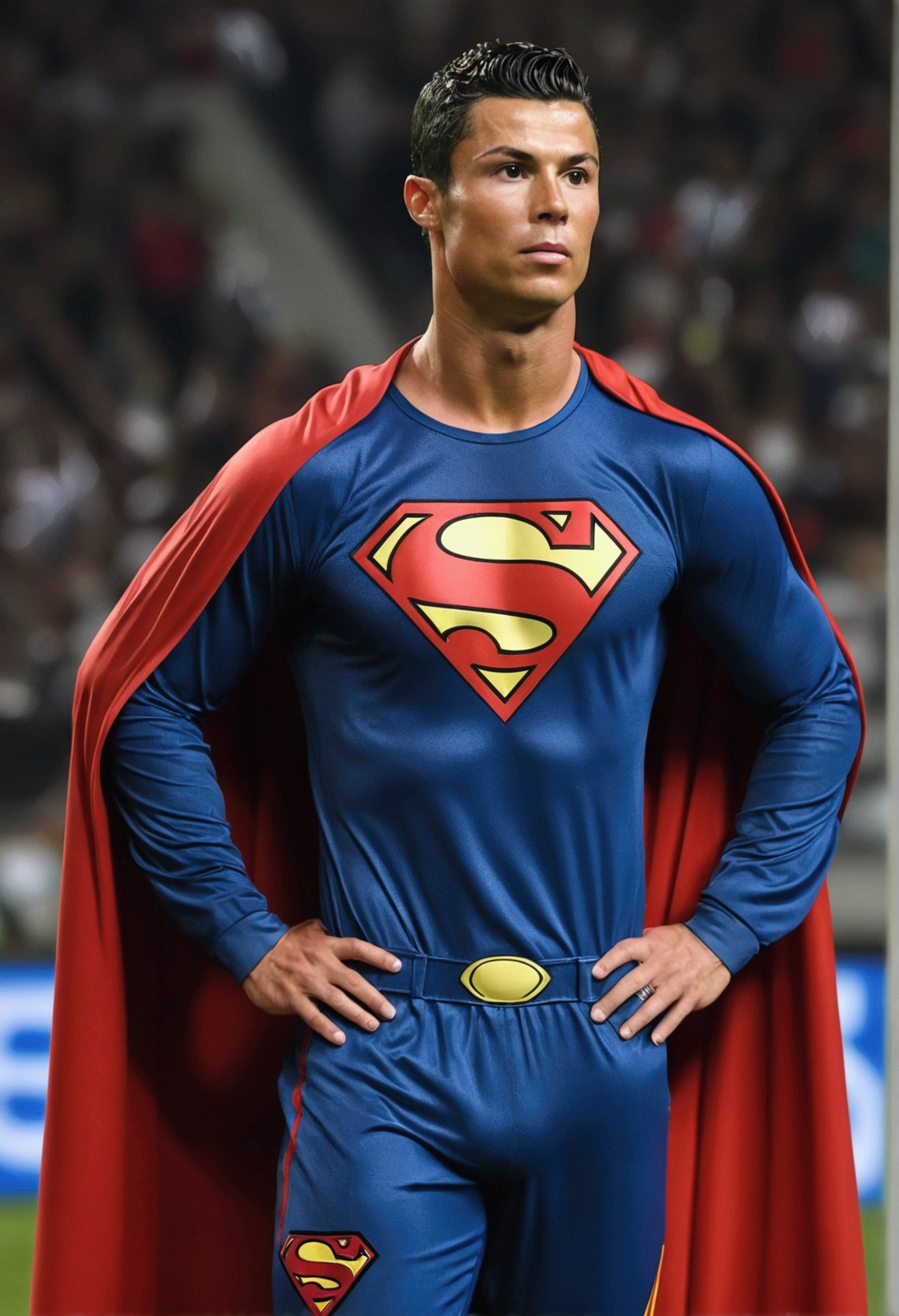 cristiano ronaldo wearing superman clothes