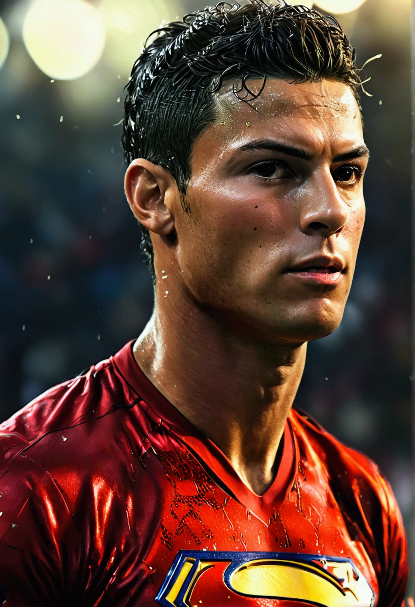 cristiano ronaldo wearing superman clothes