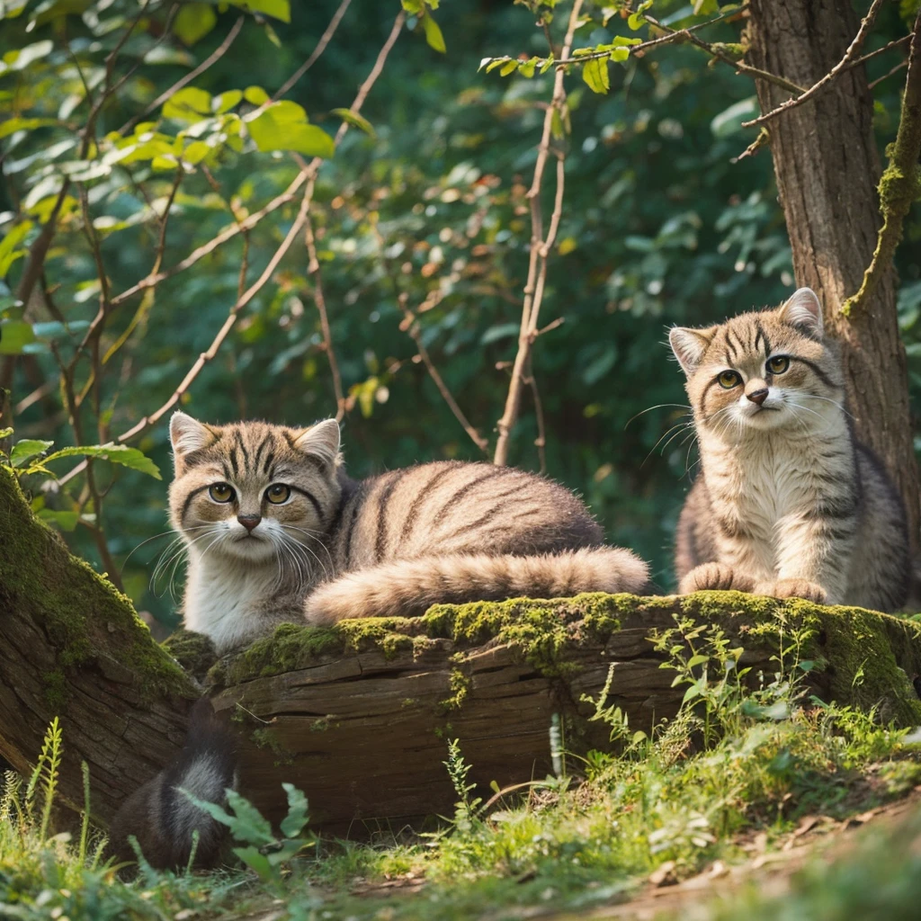 Manul cat Ghibli style