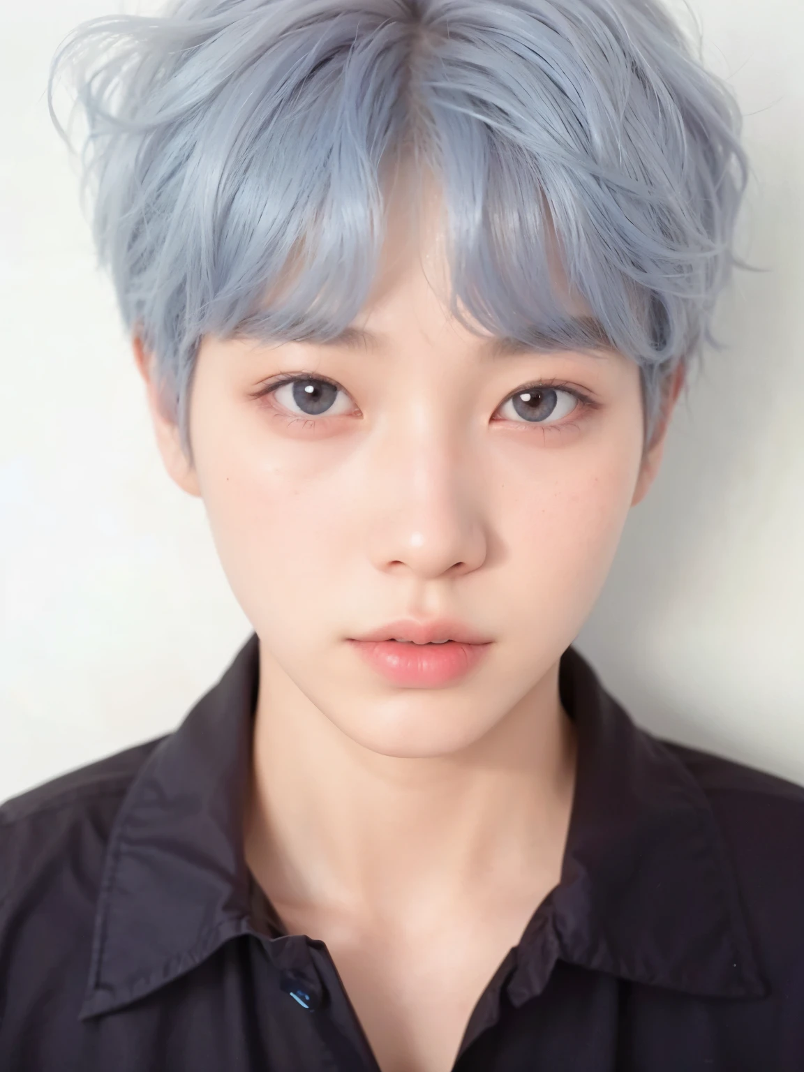 Arafa woman with colored hair sitting at a table, jung jaehyun, adorable and pale korean face, ulzzang inteligente, Kim Doyoung, with short hair, jossi do blackpink, Hong Jun Hyung, Tae June Kim, ulzzang, the hime cut, Jaeyeon Nam, xqc, park jimin, tomboy short platinum hair