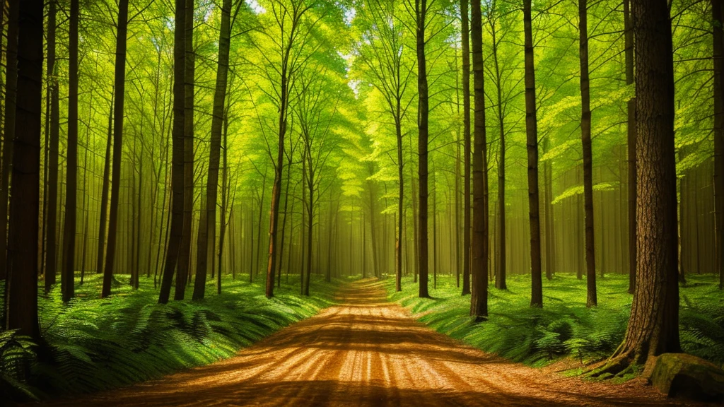 A colorful and mysterious forest, just looking at it will heal you, and help you meditate
