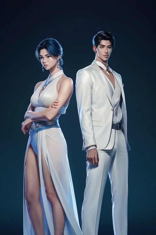 (8k masterpieces,crystal clear Korea skin and complxions, best quality,Higher quality ,girl, intricate details, chromatic aberration), 9no aberrations0(realistic),(skin), ((breath)),detailed hair,blue highlights, ambere eyes, earrings, sharp eyes,((symmetry eyes)),((perfect symmetrical body))handsome males,muscle,((absurdres, highres, ultra detailed)handsome, tall quite muscular Anime tall quite muscularyoung man Korean man full body figure A 80s Korean power business couple male and female almost 80s korean modellike for both males females cute attractive good looking handsome
Negative Prompts