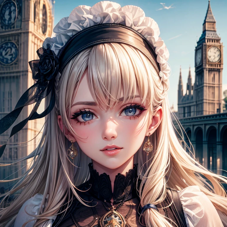 London, High quality photo of a woman, Detailed face, <3