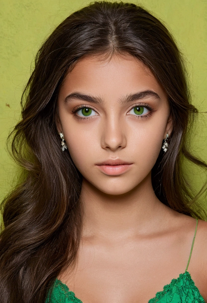 fille de 18ans , brune au yeux vert , latina