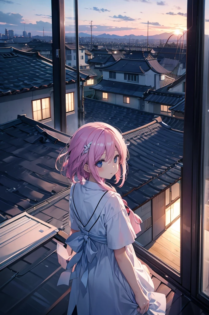 Dawn Sky、Rooftop、No people