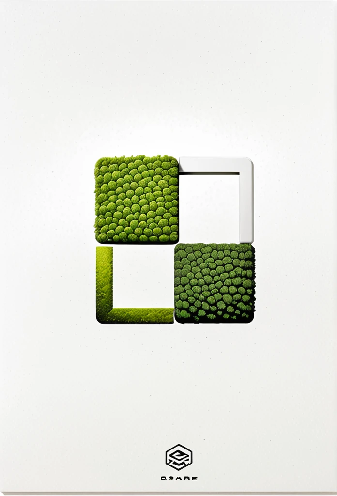 Stylish logo marks of Japanese sales companies such as square garages and large warehouses for residential use

 The logo features a fine garage that is very stylish and cool

 Pretty cool
 Stylish design
 chic and modern design

 The logo is mainly white and the pattern is moss green

 White background