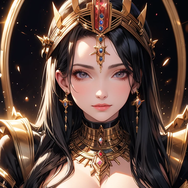 A beautiful powerful queen mature . Ultra realistic, Perfect image, without defects.