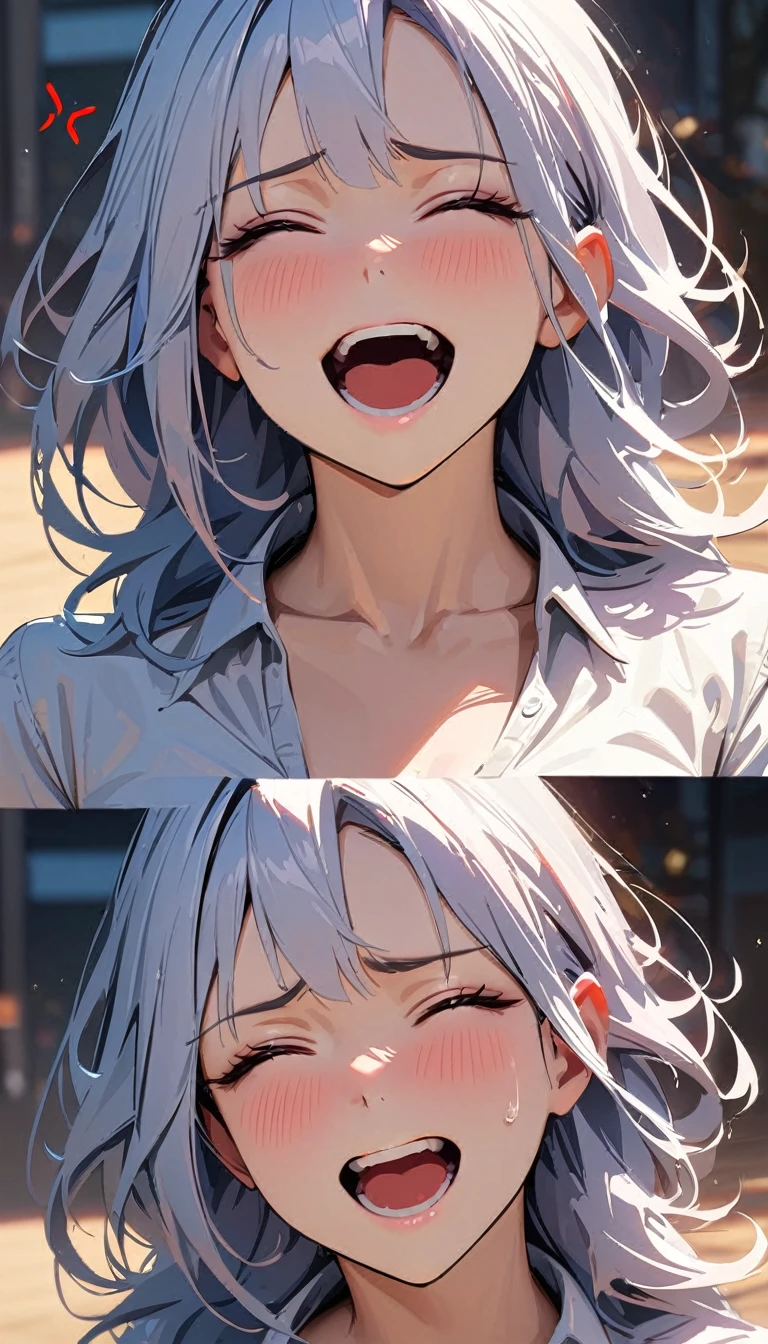 modern, Verism, masterpiece, textured skin, super detail, best quality, 4K , a woman , Joy, anger, sorrow, and happiness