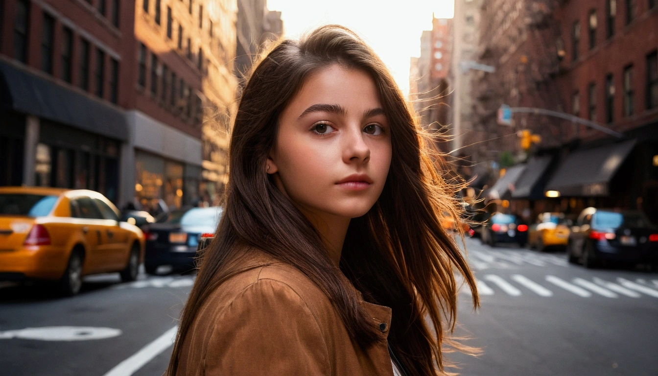 fille brune ,20ans , new york