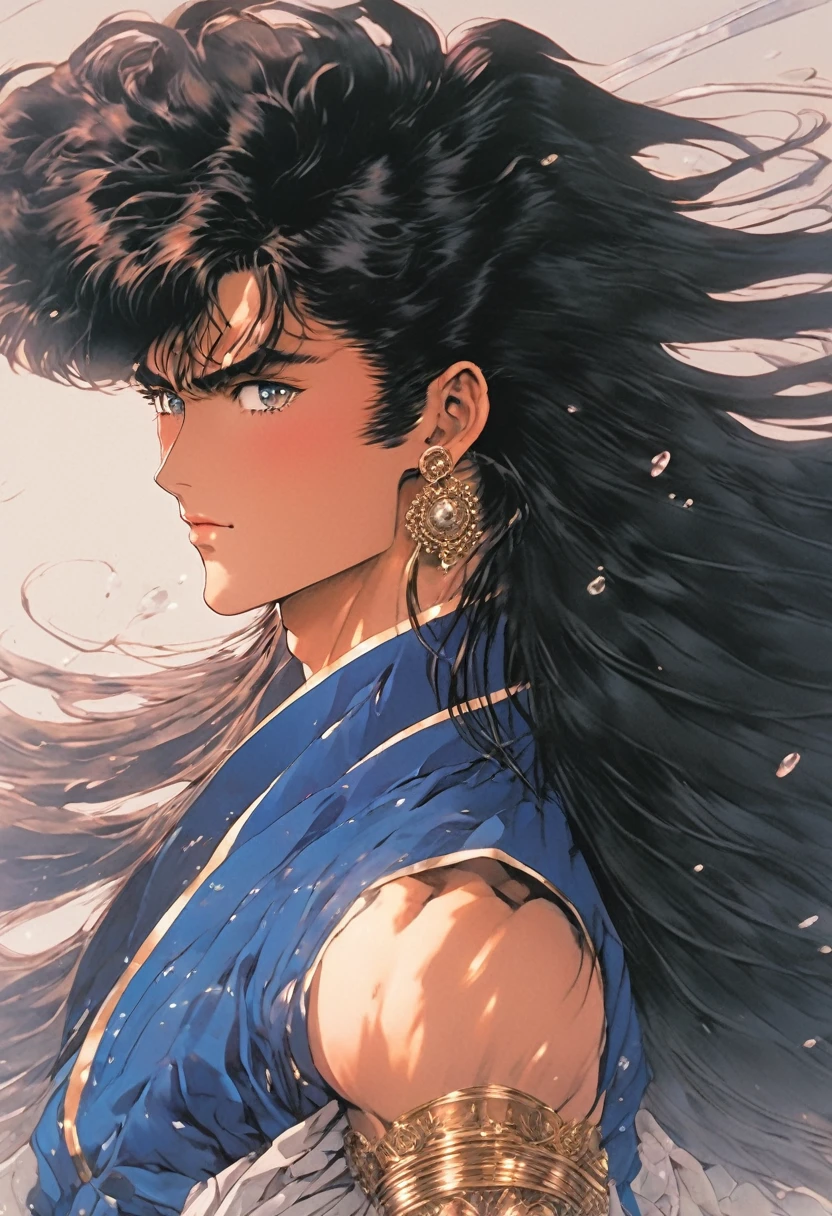 (8k masterpieces,crystal clear Korea skin and complxions, best quality,Higher quality ,girl, intricate details, chromatic aberration), 9no aberrations0(realistic),(skin), ((breath)),detailed hair,blue highlights, ambere eyes, earrings, sharp eyes,((symmetry eyes)),((perfect symmetrical body))handsome males,muscle,((absurdres, highres, ultra detailed)handsome, tall quite muscular Anime tall quite muscularyoung man Korean man full body figure A 80s Korean power business couple male and female almost 80s korean modellike for both males females cute attractive good looking handsome Negative Prompts