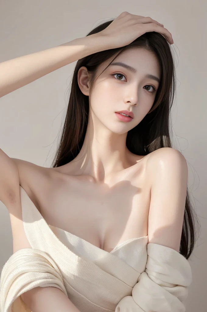 (high details:1.4)、(surrealism:1.4)、(soft lighting:1.05)、32,000、1 woman、realistic lighting、face lighting、ray tracing、(brightened light:1.2)、(improve quality:1.4)、(Realistic textured skin of the highest quality:1.4)、original photo, lifelike, full body woman love, bed, soggy, big bust, stylish hairstyle, pale skin, black eye, pink lips, (Beloved), (:1.1), ~Through, detailed background, detailed face, delicate eyes, good hair, Anatomically correct body, elastic skin, make up, masterpiece