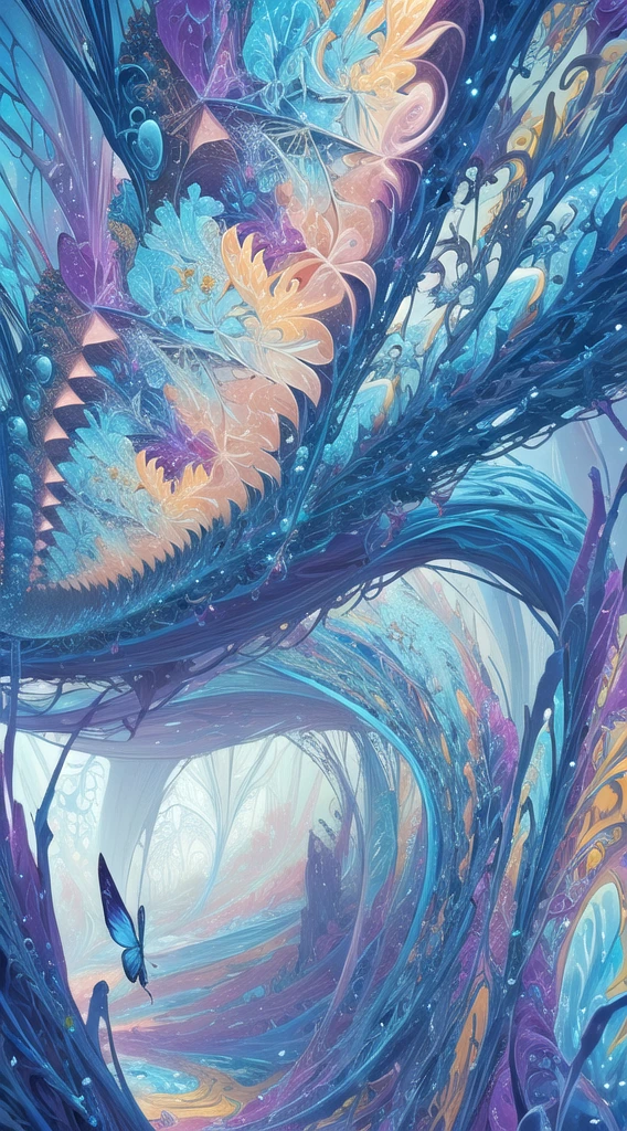 (masterpiece, top quality, best quality, official art, beautiful and aesthetic:1.2),extreme detailed,(fractal art:1.3),colorful,highest detailed,Dreamy Atmosphere,Bright color,
hudie,luminescence,butterfly,