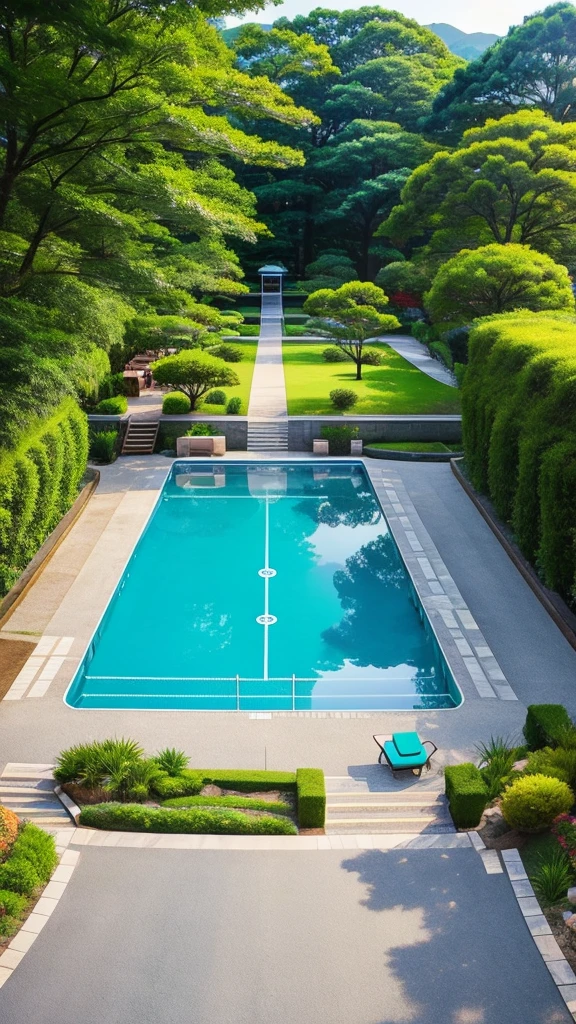 Miniature Park、Pool、road