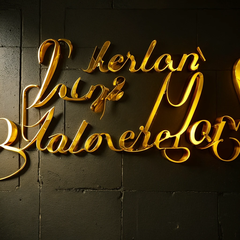 A wall in first person, black in color,
Written: Jesus Christ is The Lord, in gold letters, large font.