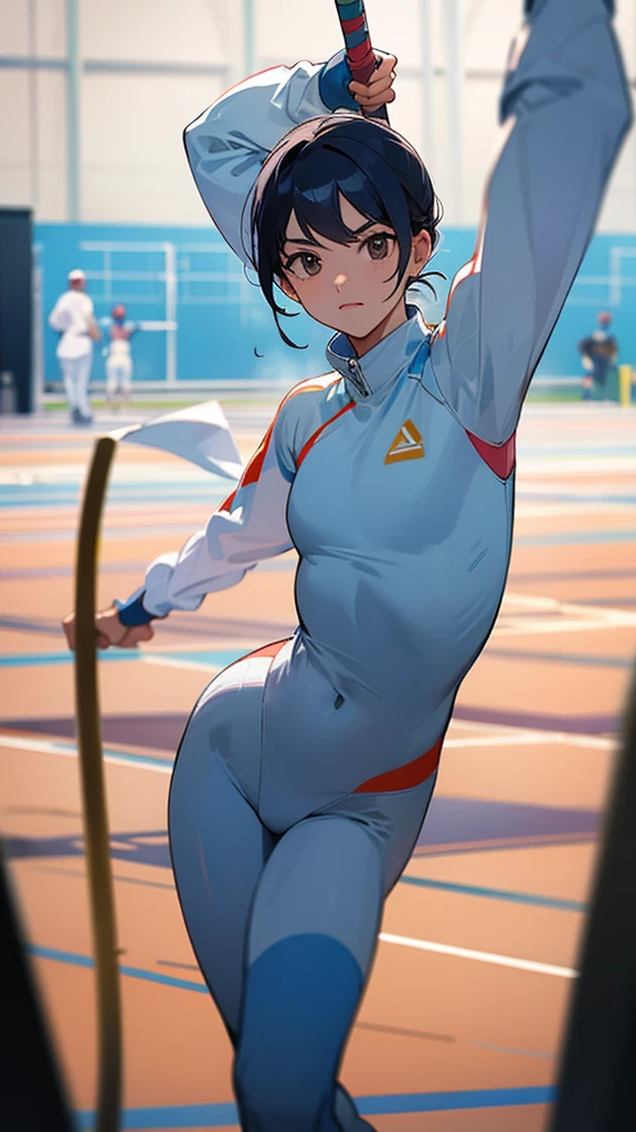 Fencing competition at the Olympics。