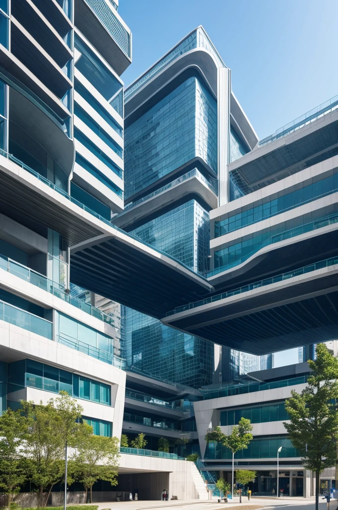 Futuristic architecture building