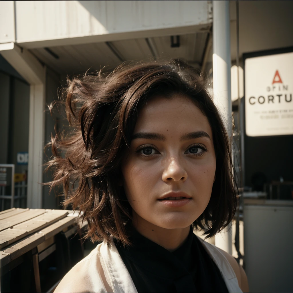 Photo cinématographique à couper le souffle d'une jeune fille de 30 ans avec des cheveux bruns et des yeux bruns, contenu, expression joyeuse, Bouche fermée, Beau lips, détails complexes, faible profondeur de champ, très détaillé, budget élevé, film hollywoodien épique, magnifique, chef-d'œuvre, lauréat, professionnel, très détaillé, texture de peau détaillée, (rougir: 0.5), (chair de poule: 0.5). (the most Beau woman in the world) (cheveux bruns) (cheveux courts et bouclés, poils sauvages, elegant coupe) visage mince, nez mince, Beau, very Beau, parfait face, hacher body (hacher), (cheveux bruns) (yeux bruns ) (peau blanche) Beau corps, face ouest, Yeux predators, lèvres rouges, cuisses épaisses. corps entier, Beauté occidentale, nez mince, Beau, parfait, ((Meilleure qualité)), ((ultra résolution)), ((photoréaliste: 1.4)), (détails complexes), parfait face, se maquiller: 1.5 , visage clair, détails du visage. Vue de face ((uniforme, costume tactique, déguisement d'agent, ESPION))