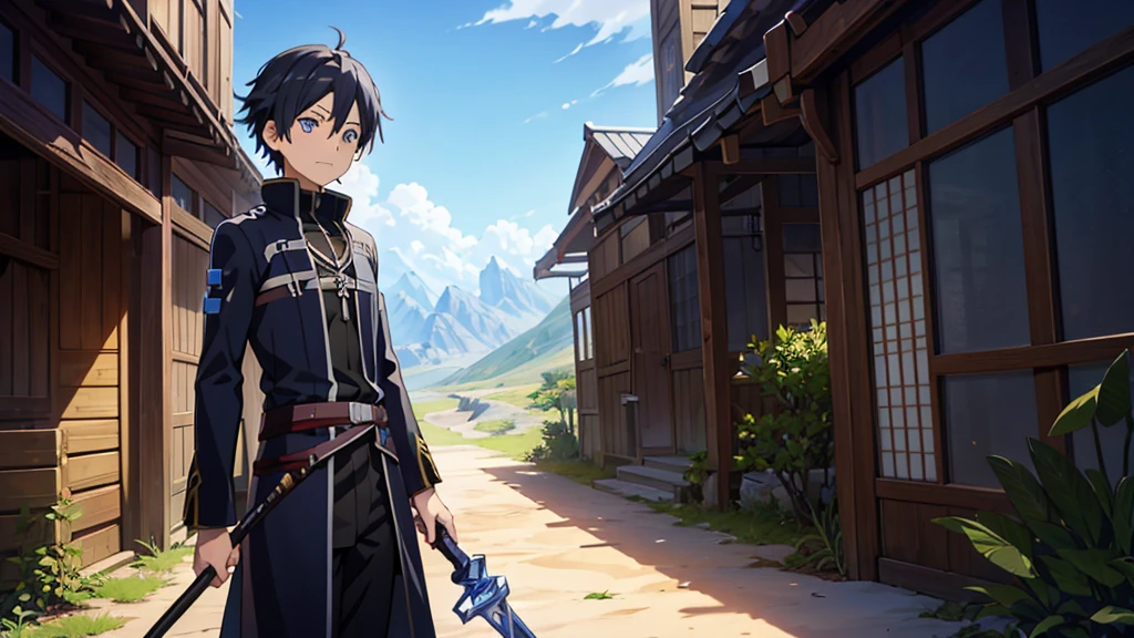 Close-up of a man holding a walking stick in the desert, Kirito, isekai, popular Isekai anime, Mushoku Tensei, Key Anime Art, Sword Art Online, Official Art, The final exile, The final exile anime, SAO-style anime, Thin young male alchemist, Silver, Key Visual, Keqing of Genshin Impact, Pin on anime