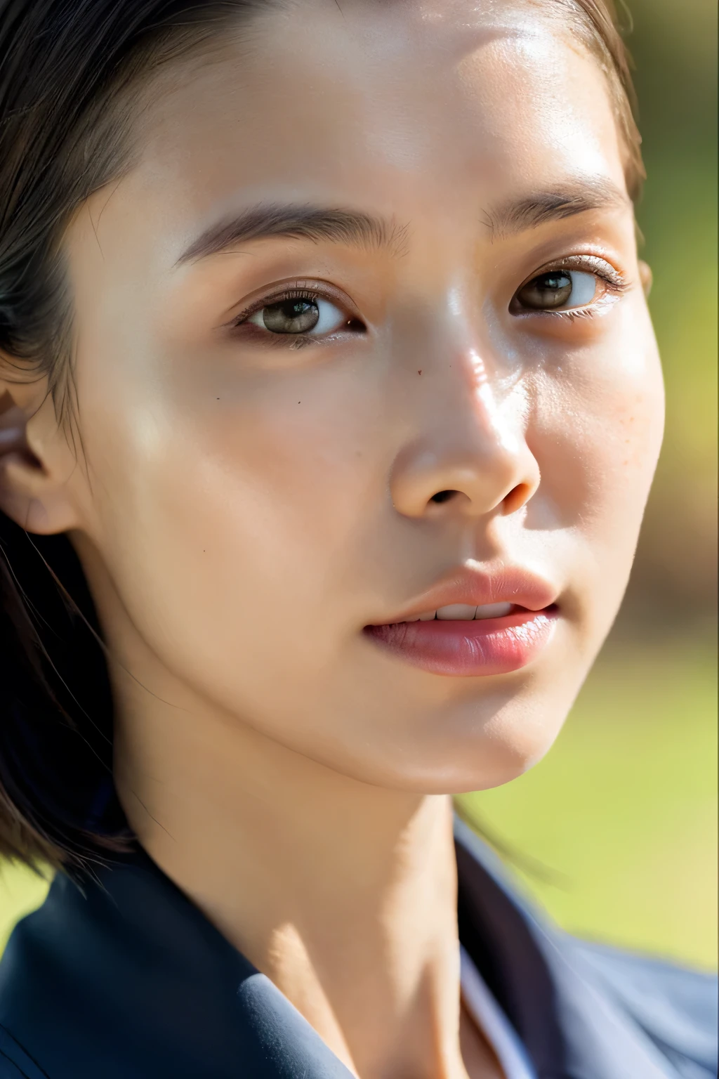 Ultra-realistic capture, Highly detailed, High resolution 16k close-up of human skin. Skin texture must be natural, With such detail that pores can be finely identified. Skin should look healthy, In a uniform tone. Use natural light and color,Female doctor